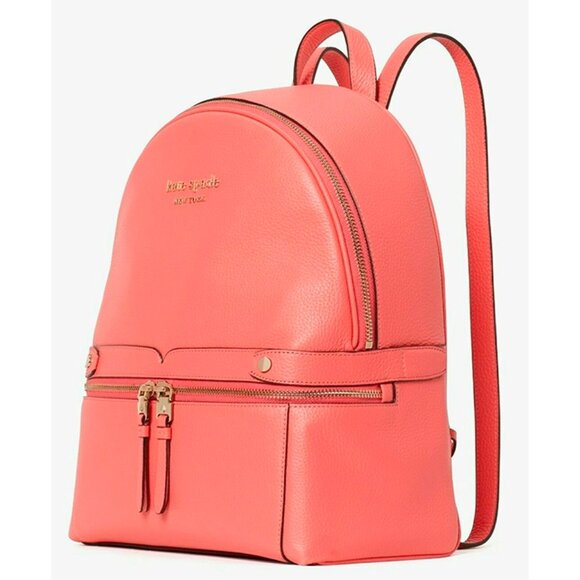 S Kate Spade Day Medium Backpack Peach Leather PXRUB429 NWT $298 Retail main image 6
